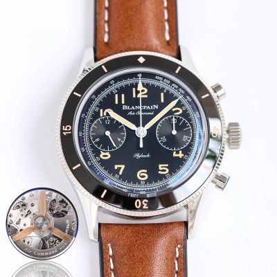 Blancpain Factory Air Force Commander  Silver steel case diameter 42.5mm Watch